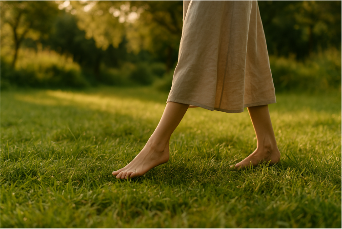 Grounding technique for energy balance and longevity